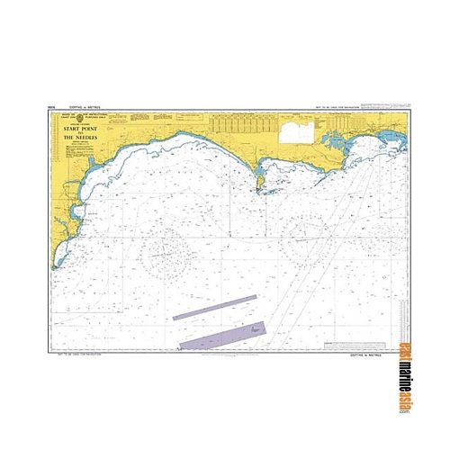 [Instructional Chart] British Admiralty Nautical Chart #5056 Start Point to The Needles