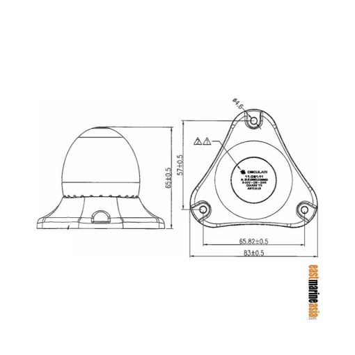 Osculati Sphera II LED Masthead All Round White Navigation Lights - Image 2