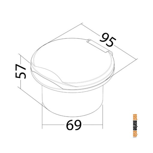 Osculati Classic Evo Quick Coupling Wash Down / Outlet Connector - Image 3